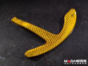 Alfa Romeo Giulia Paddle Shifter Covers - Carbon Fiber - Yellow Candy Alfa Romeo Giulia Paddle Shifter Covers - Carbon Fiber - Yellow Candy